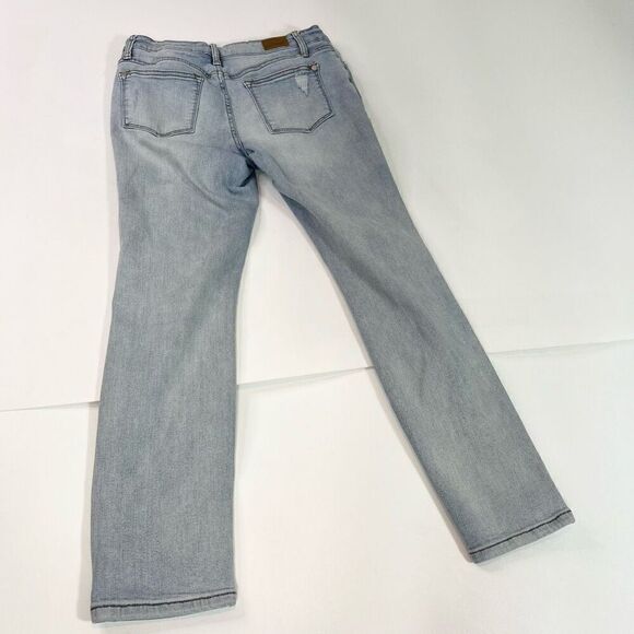 Judy Blue Jeans Womens 28 Light Wash Boyfriend Fit Distressed Pants Denim - Picture 11 of 12